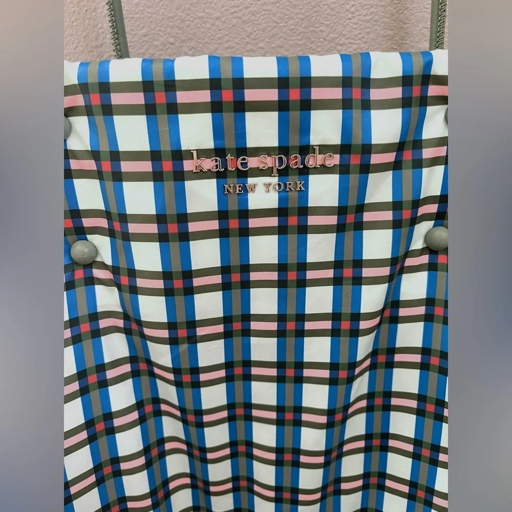 Kate Spade Everything Puffy Plaid Large Tote Bag - Picture 5 of 7
